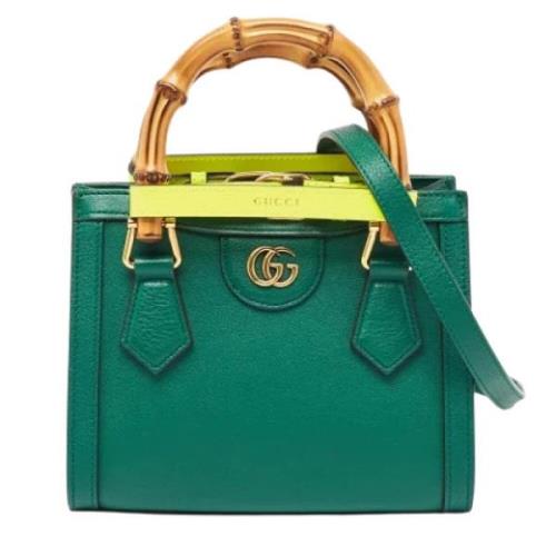 Gucci Vintage Pre-owned Laeder totevskor Green, Dam