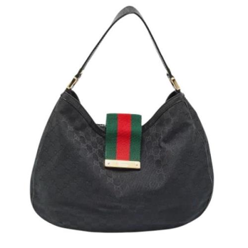 Gucci Vintage Pre-owned Canvas handvskor Black, Dam