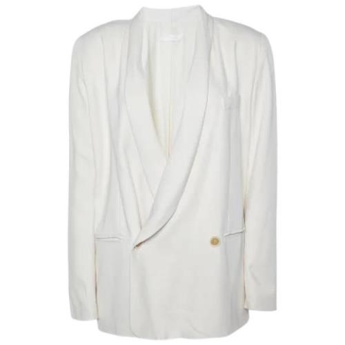 Chloé Pre-owned Pre-owned Tyg ytterklder White, Dam