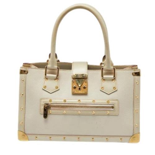 Louis Vuitton Vintage Pre-owned Laeder totevskor White, Dam