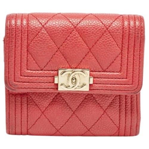 Chanel Vintage Pre-owned Laeder plnbcker Red, Dam