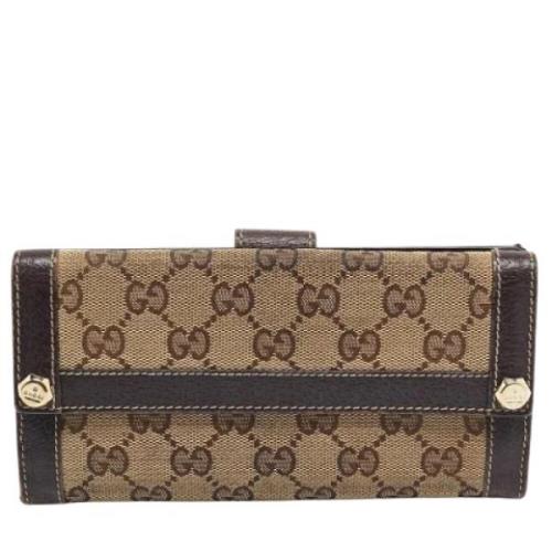 Gucci Vintage Pre-owned Canvas plnbcker Brown, Dam