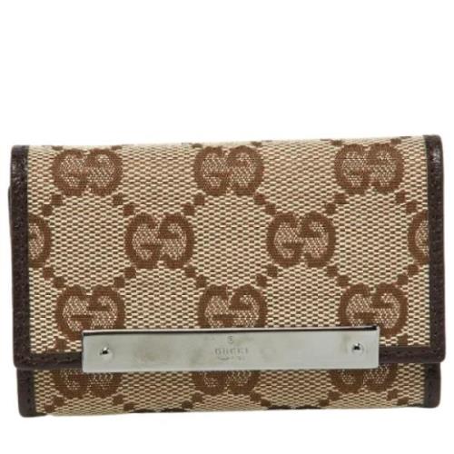 Gucci Vintage Pre-owned Canvas resvskor Beige, Dam