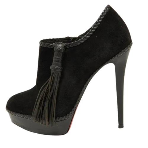 Christian Louboutin Pre-owned Pre-owned Laeder stvlar Black, Dam