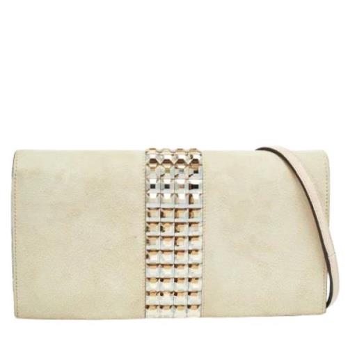 Gucci Vintage Pre-owned Mocka kuvertvskor Beige, Dam