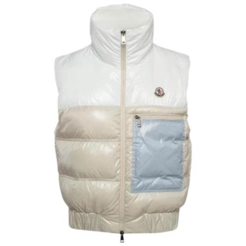 Moncler Pre-owned Pre-owned Nylon ytterklder Beige, Dam