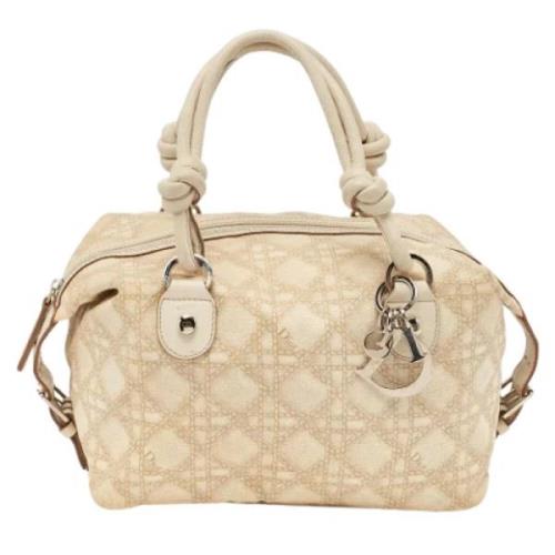 Dior Vintage Pre-owned Belagd canvas dior-vskor Beige, Dam