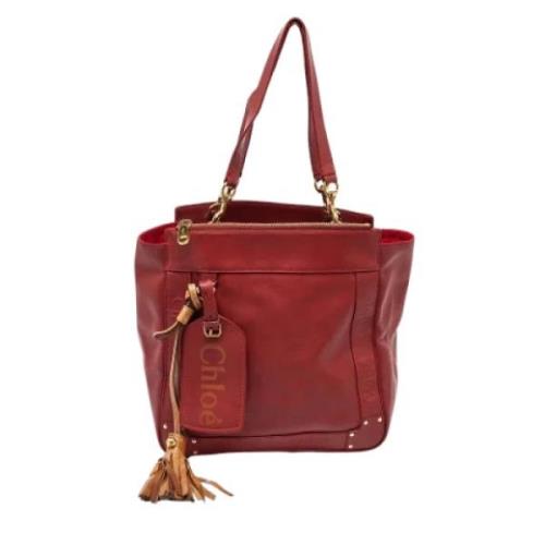 Chloé Pre-owned Pre-owned Laeder totevskor Red, Dam