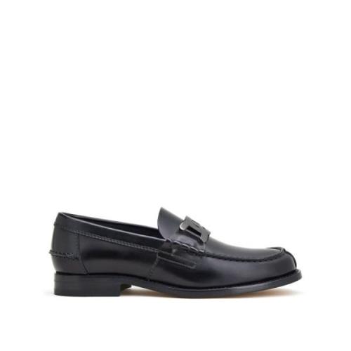 Tod's Klassiska Svarta Läderloafers Black, Herr