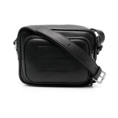 Emporio Armani Snygg Herr Crossbody Väska Black, Herr