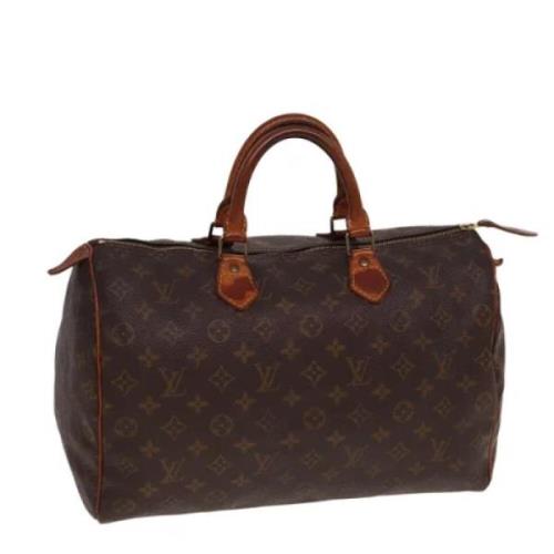 Louis Vuitton Vintage Pre-owned Canvas handvskor Brown, Dam