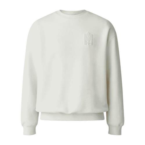 Mackage Broderad Logosweatshirt - L White, Herr