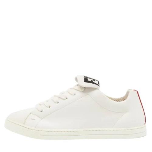 Fendi Vintage Pre-owned Tyg sneakers White, Herr