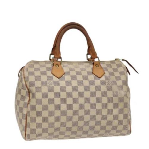 Louis Vuitton Vintage Pre-owned Canvas handvskor White, Dam