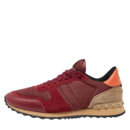 Valentino Vintage Pre-owned Laeder sneakers Red, Herr