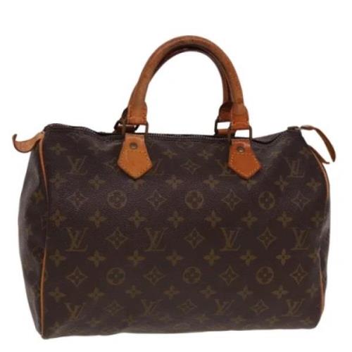 Louis Vuitton Vintage Pre-owned Canvas handvskor Brown, Dam