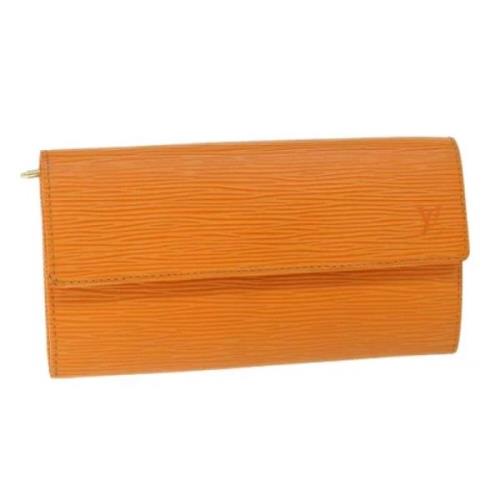 Louis Vuitton Vintage Pre-owned Laeder plnbcker Orange, Dam