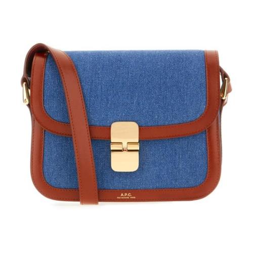 A.p.c. Axelväskor Blue, Dam