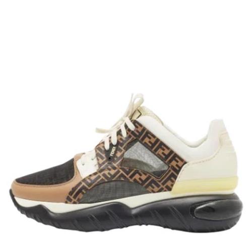 Fendi Vintage Pre-owned Laeder sneakers Multicolor, Herr