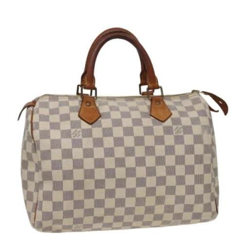 Louis Vuitton Vintage Pre-owned Canvas handvskor White, Dam