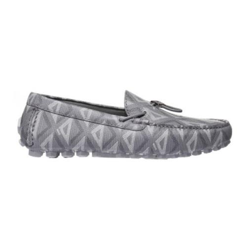 Dior Grå Läder Loafer Skor Gray, Herr