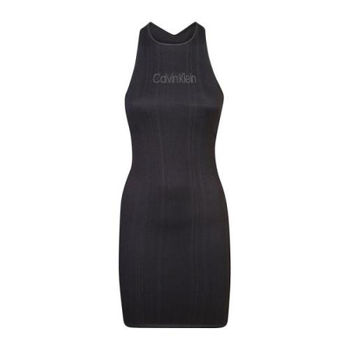 Calvin Klein Svart Sportig Klänning Black, Dam