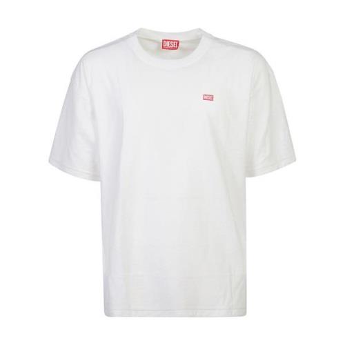 Diesel Vita T-shirts och Polos White, Herr