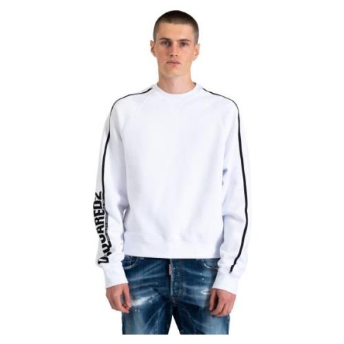 Dsquared2 Bomullsweatshirt White, Herr