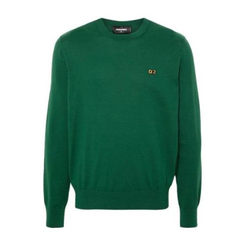 Dsquared2 Stiliga Sweaters Kollektion Green, Herr