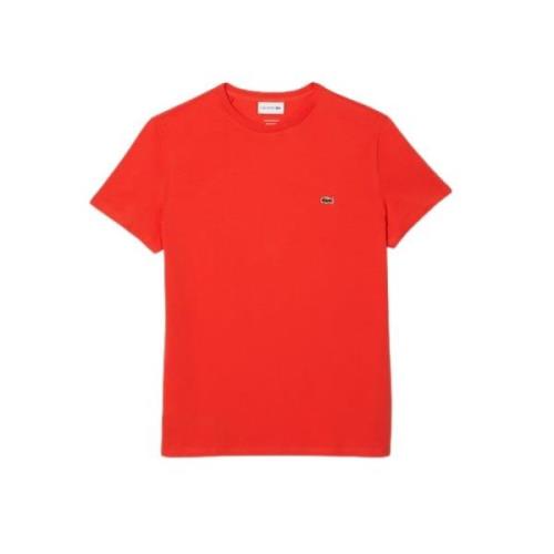 Lacoste Röd T-shirt och Polo Kollektion Red, Herr