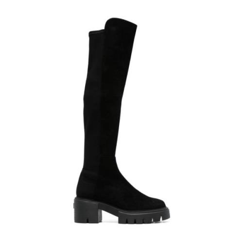 Stuart Weitzman Svarta Ankelboots Aw23 Black, Dam