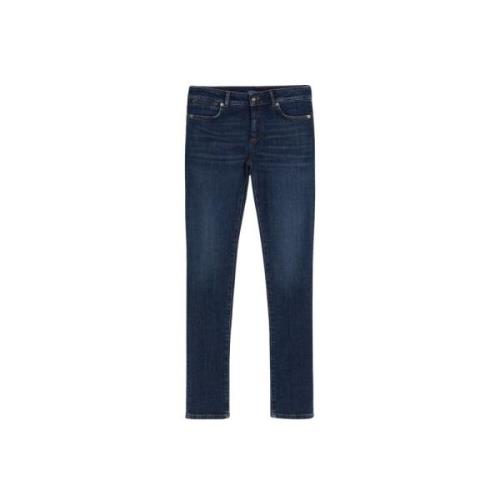 Sportmax Mörk Tvätt Skinny Denim Jeans Blue, Dam