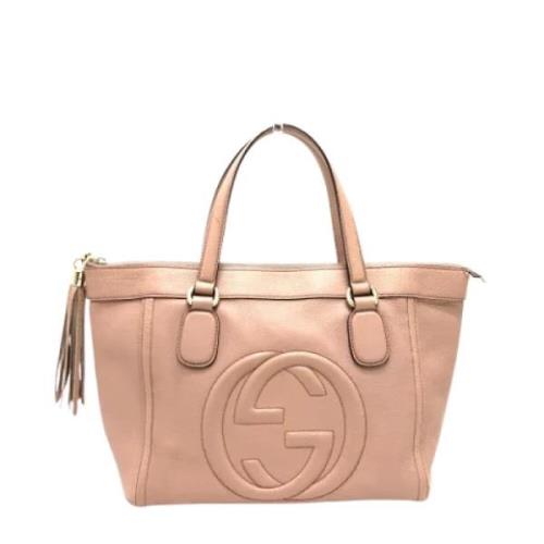 Gucci Vintage Pre-owned Laeder gucci-vskor Beige, Dam