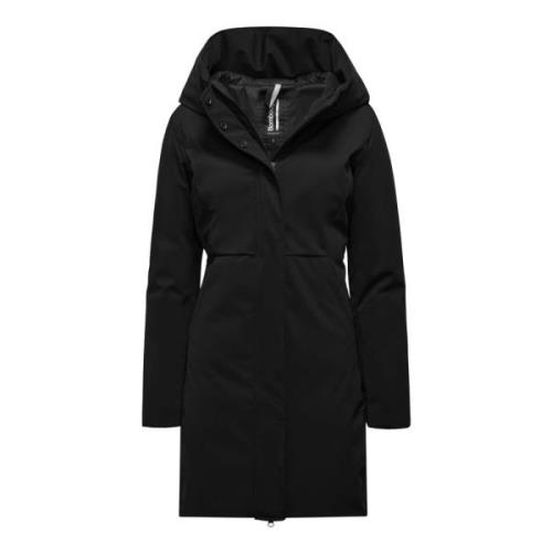 BomBoogie Parka i tv? material med figursydd passform Black, Dam