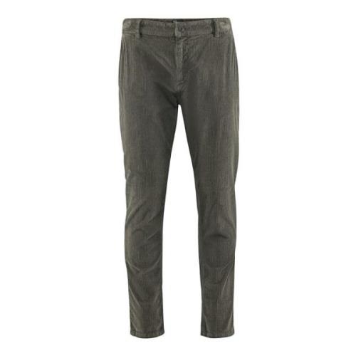 BomBoogie Slim Fit Corduroy Chino Byxor Gray, Herr