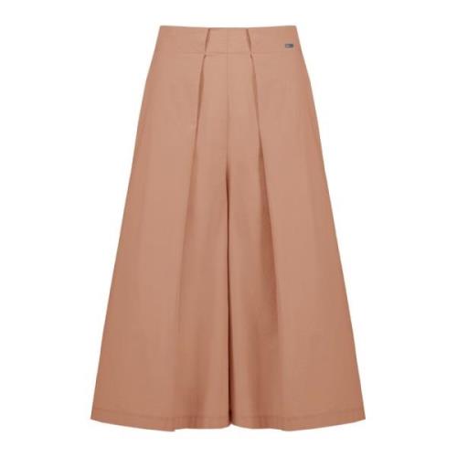 BomBoogie Cropped Flared Wide Leg Pants Pink, Dam