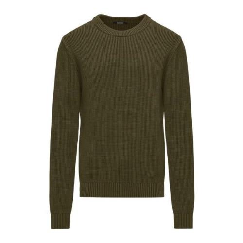 BomBoogie Varm Bomull Crew Neck Sweater Green, Herr