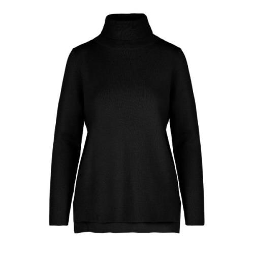 BomBoogie Soft Line Turtlenecktröja i Ekologisk Bomull Black, Dam