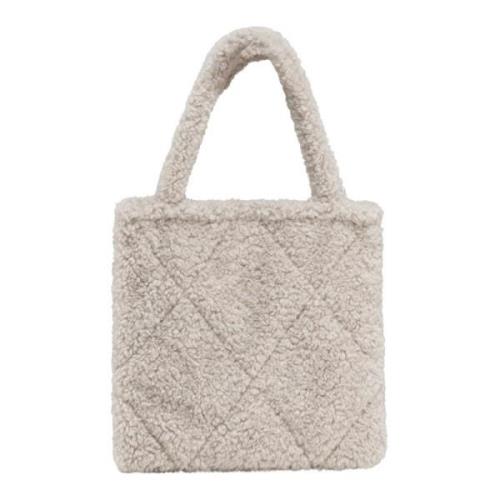 BomBoogie Sherpa Shopper Väska Beige, Dam