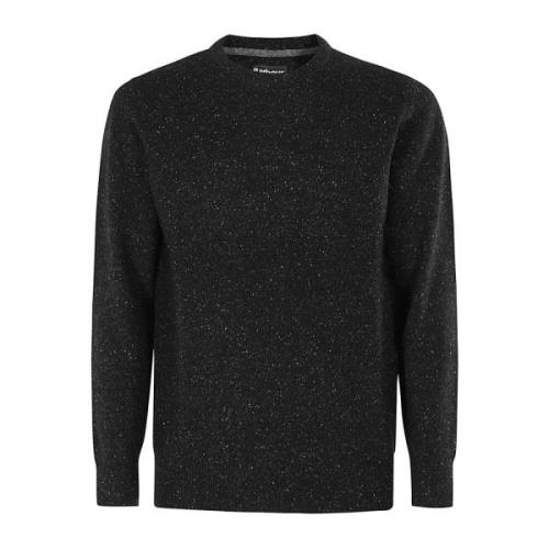 Barbour Klassisk Crewneck Tröja Black, Herr