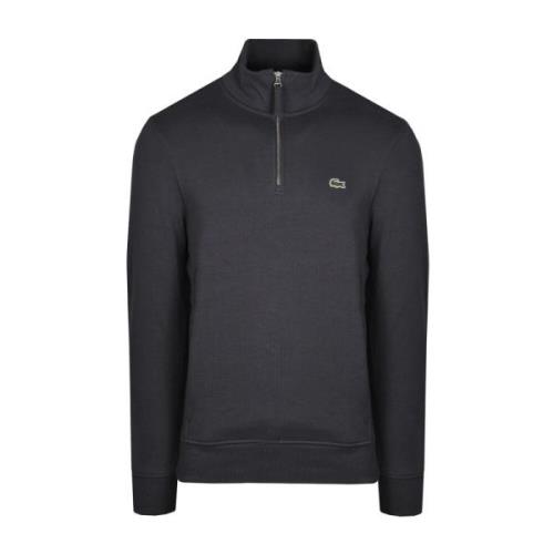 Lacoste Dragkedja Tröja Antracit Stil Sh8891 Gray, Herr