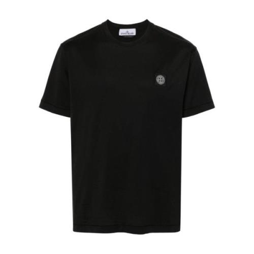 Stone Island Svarta T-shirts & Polos för män Black, Herr