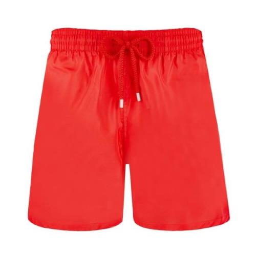 Vilebrequin Lätt Solid Badshorts för Herrar Red, Herr