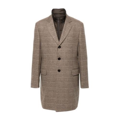 Fay Ylleblandad Tartan Kappa Beige, Herr