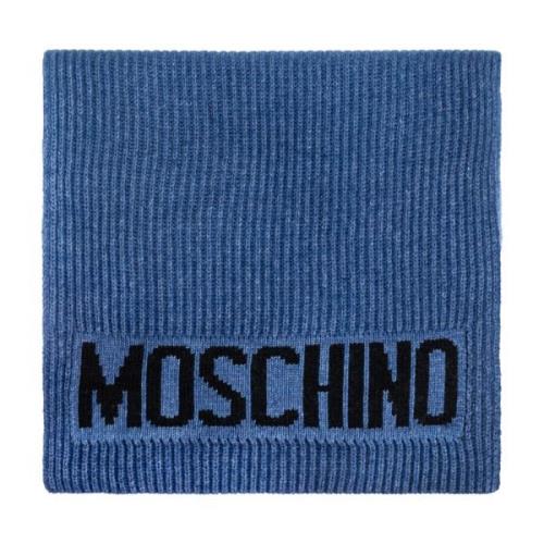 Moschino Halsduk med logotyp Blue, Unisex