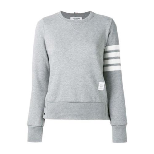 Thom Browne Klassisk Sweatshirt med 4-Bar Gray, Dam