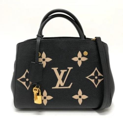 Louis Vuitton Vintage Pre-owned Tyg louis-vuitton-vskor Black, Dam