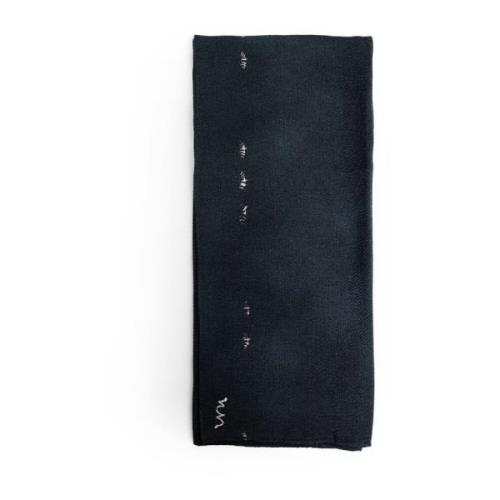 visvim Handsydd Sidenscarf Iris Black, Herr