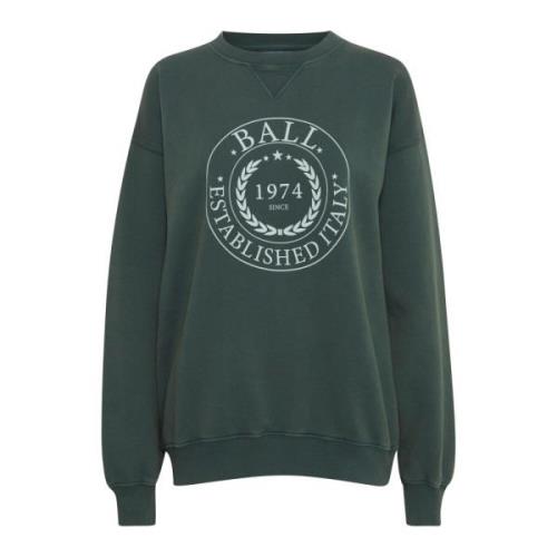 Ball Babecca Sweatshirt Pine Grove Print Green, Dam