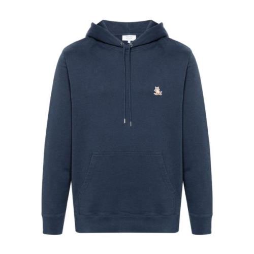 Maison Kitsuné Blå Sweatshirt Aw24 Herrmode Blue, Herr